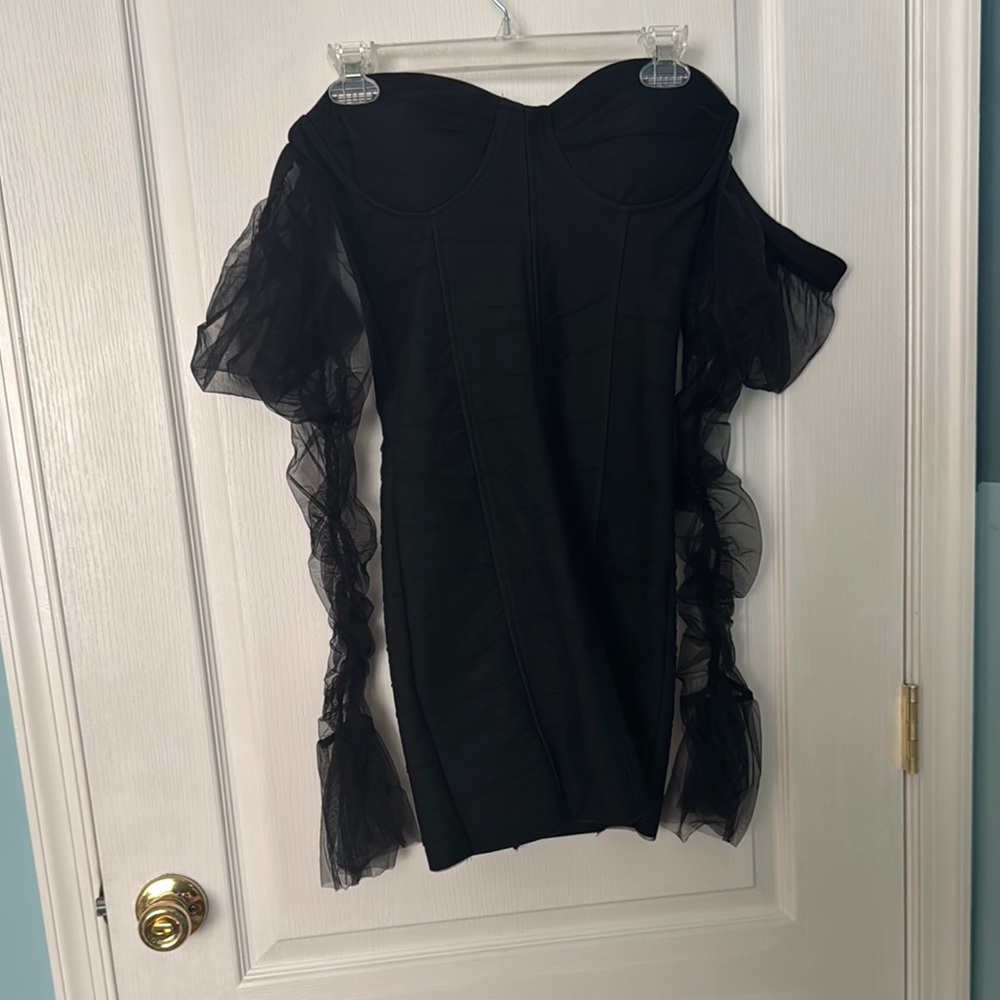 Elegant Black Off-Shoulder Dress